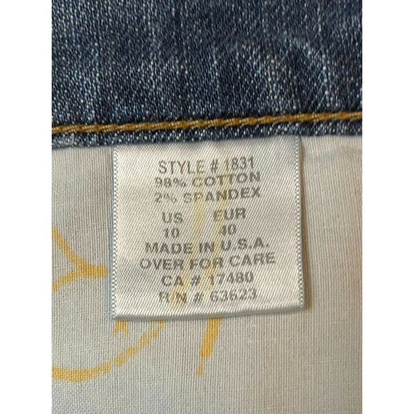 NYDJ Womens Jeans Straight Leg Mid Rise Five Design Pockets Stretch Blue Size 10 - Picture 9 of 10